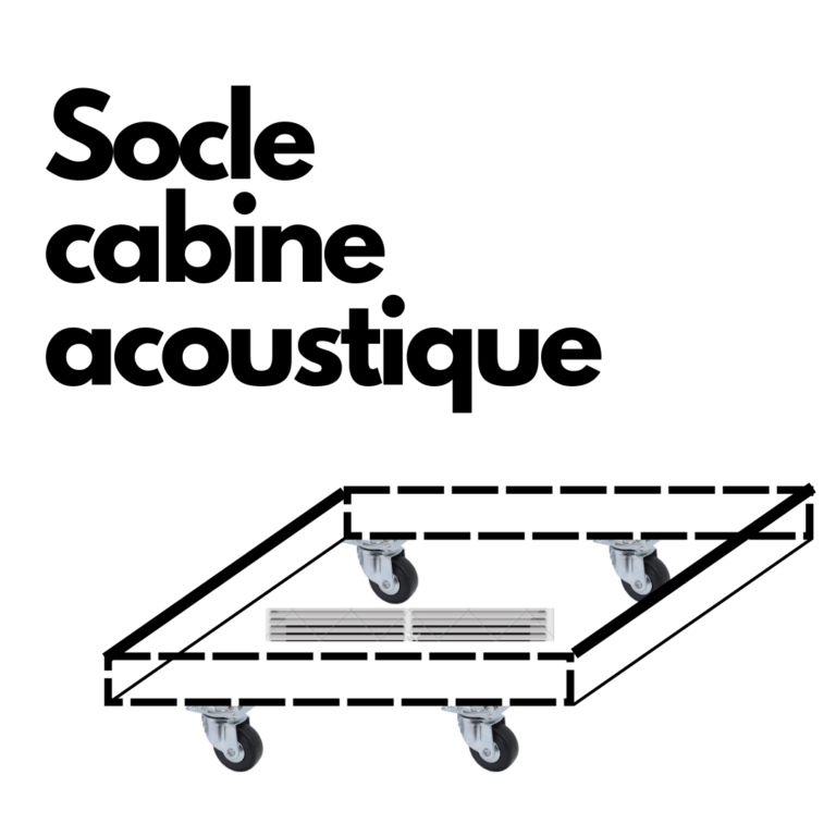 construire socle cabine acoustique